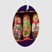 Colorful Matryoshka Dolls Ornament (voorkant)