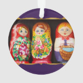 Colorful Matryoshka Dolls Ornament (achterkant)