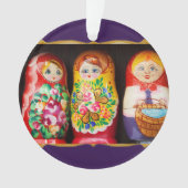 Colorful Matryoshka Dolls Ornament (voorkant)
