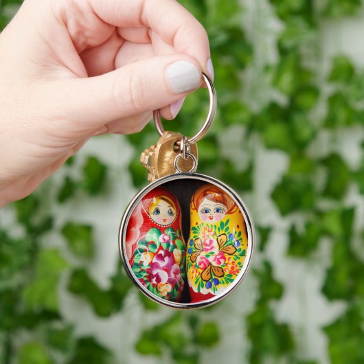 Colorful Matryoshka Dolls Sleutelhanger (Hand)