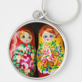 Colorful Matryoshka Dolls Sleutelhanger