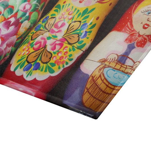 Colorful Matryoshka Dolls Snijplank (Hoek)