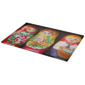 Colorful Matryoshka Dolls Snijplank (Hoek)