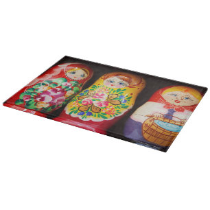 Colorful Matryoshka Dolls Snijplank