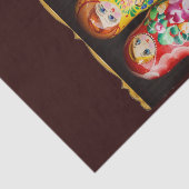 Colorful Matryoshka Dolls Tissuepapier (Detail)