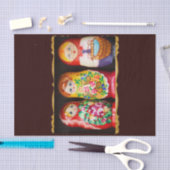 Colorful Matryoshka Dolls Tissuepapier (Craft)