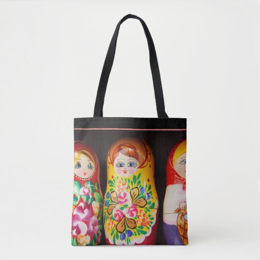 Colorful Matryoshka Dolls Tote Bag (Voorkant)