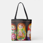 Colorful Matryoshka Dolls Tote Bag (Achterkant)