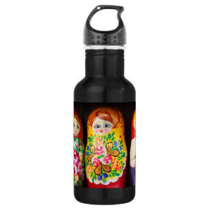 Colorful Matryoshka Dolls Waterfles