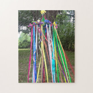 Colorful May Pole Ribbon Beltane Celebration Legpuzzel