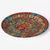 Colorful Mayan Calendar Papieren Bordje (Gekanteld)