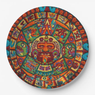 Colorful Mayan Calendar Papieren Bordje