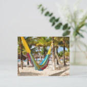 Colorful Mayan Hammock Cozumel Mexico Briefkaart (Staand voorkant)