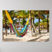 Colorful Mayan Hammock Cozumel Mexico Poster (Voorkant)