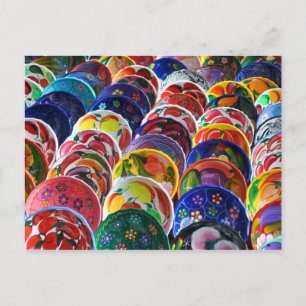 Colorful Mayan Mexican Bowls Briefkaart