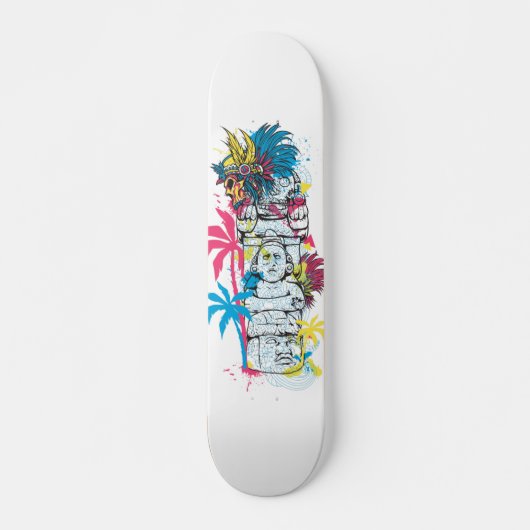 Colorful Mayan Persoonlijk Skateboard (Voorkant)
