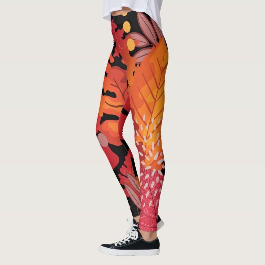 Colorful Meadley of Leaves Leggings (Links)