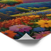 Colorful Meadow Art Poster (Hoek)