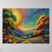 Colorful Meadow Art Poster (Voorkant)