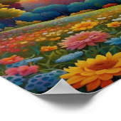 Colorful Meadow Art Poster (Hoek)