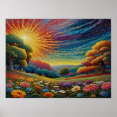 Colorful Meadow Art Poster (Voorkant)