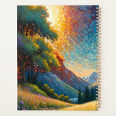 Colorful Meadow Elk with Flowers Art Planner (Achterkant)