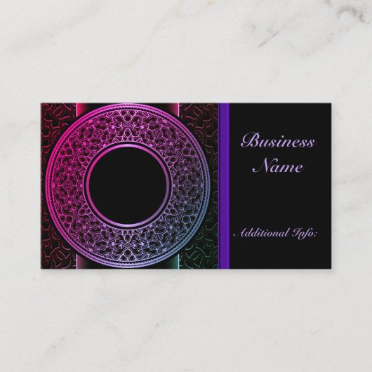 Colorful Medallion Visitekaartje (Voorkant)