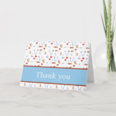 Colorful Medical Patterded Folded Bedankt Kaart (Voorkant)