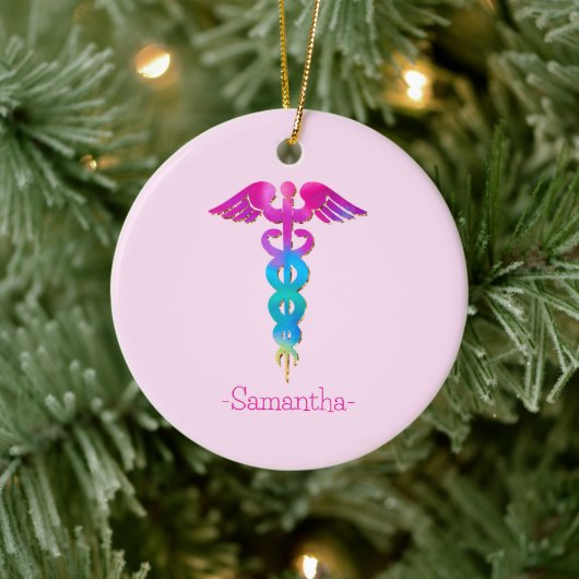 Colorful Medical Sign Keramisch Ornament (Boom)