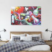 Colorful Medical Theme Graffiti Canvas Afdruk (Insitu (Slaapkamer))