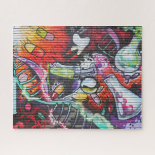 Colorful Medical Theme Graffiti Legpuzzel
