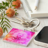 Colorful Meditation Spiritueel Yoga Sleutelhanger (Voorkant Rechts)