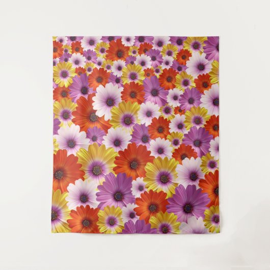 Colorful Medley of African Daisies Flowers Wandkleed (Voorkant)