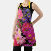 Colorful Medley Pink Blue Paars Primula Flowers Schort (Insitu)