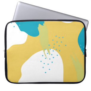 Colorful Memphis design background vintage80's, 90 Laptop Sleeve