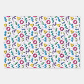 Colorful Memphis Pattern van 80's Inpakpapier Vel (Voorkant 3)