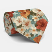 Colorful Menswear Ties Tropical Floral Stropdas (Opgerold)