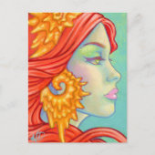 Colorful Mermaid Art Briefkaart (Voorkant)