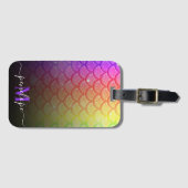 Colorful Mermaid Bagagelabel (Voorkant (horizontaal))