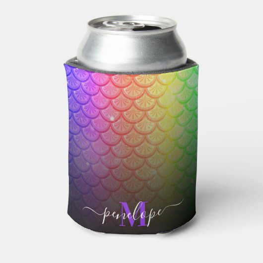 Colorful Mermaid Blikjeskoeler (Blikje Achterkant)