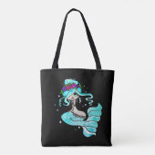 Colorful Mermaid Canvas tas (Achterkant)