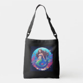Colorful Mermaid Crossbody Tas (Achterkant)