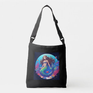 Colorful Mermaid Crossbody Tas