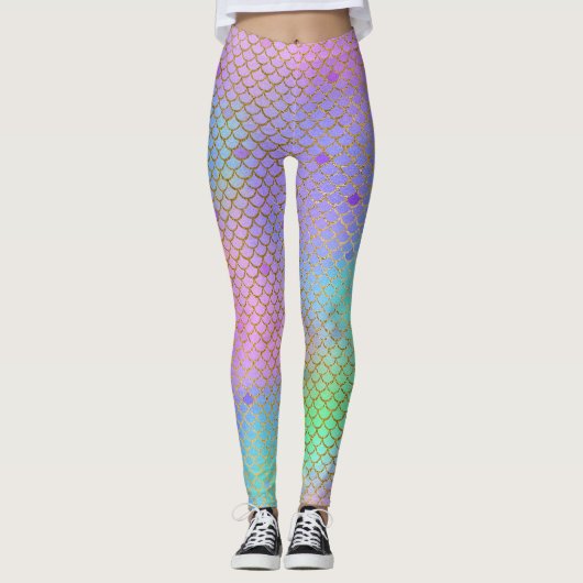 Colorful Mermaid Leggings (Voorkant)