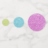 Colorful Mermaid Scales Design Table Confetti (Voorkanten)