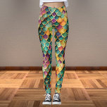 Colorful Mermaid Scales Leggings<br><div class="desc">Colorful Mermaid Scales</div>