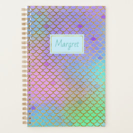 Colorful Mermaid Scales Planner