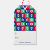 Colorful Merry and Bright kerstcadeau Label Cadeaulabel (Voorkant)