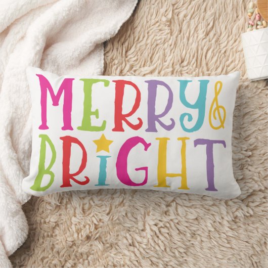 Colorful Merry & Bright kerstSierkussen Kussen (Deken)