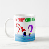 Colorful Merry Christmas Cartoon Koffiemok (Links)